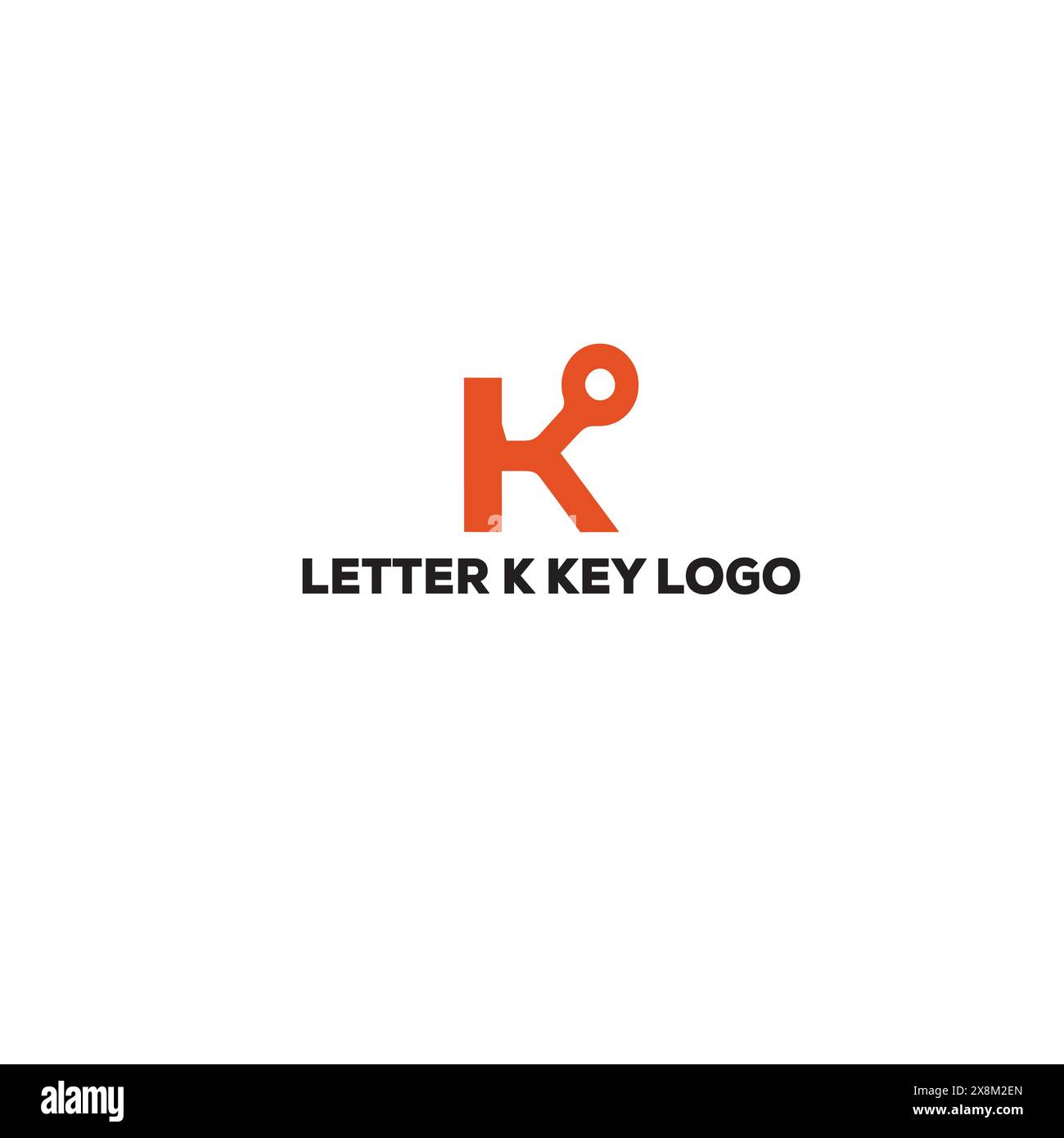  letter k with key logo template illustration Stock Vector Image & Art ...
