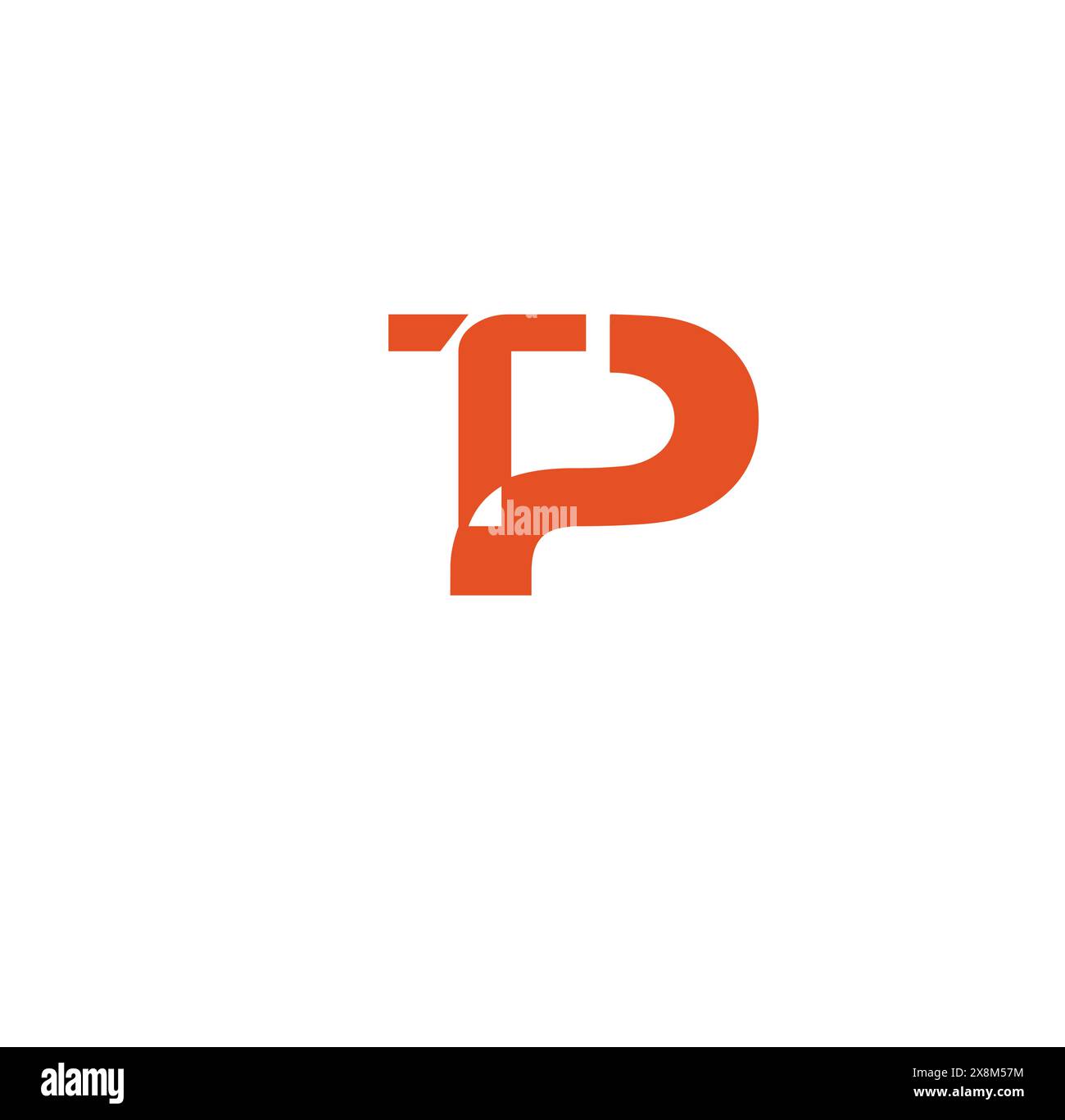 TP Letter Logo Design Stock Vector