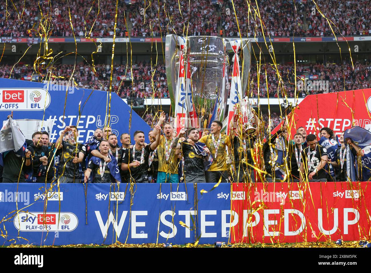 London, UK. 26th May, 2024. Southampton celebrate promotion and winning