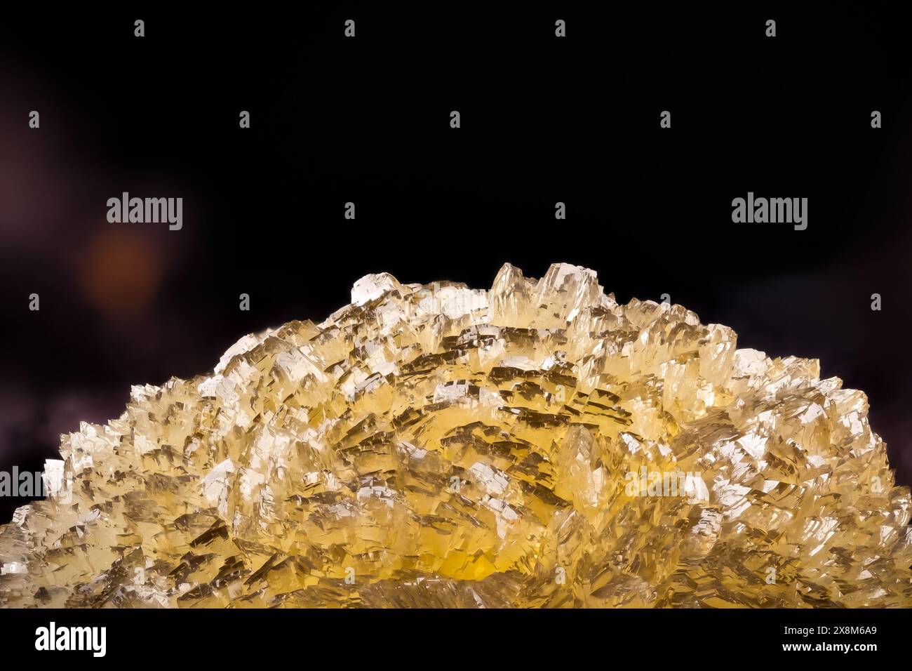Austinite austinite crystals. Fom Ojuela Mine, Mapimi, Durango, Mexico. macro ...