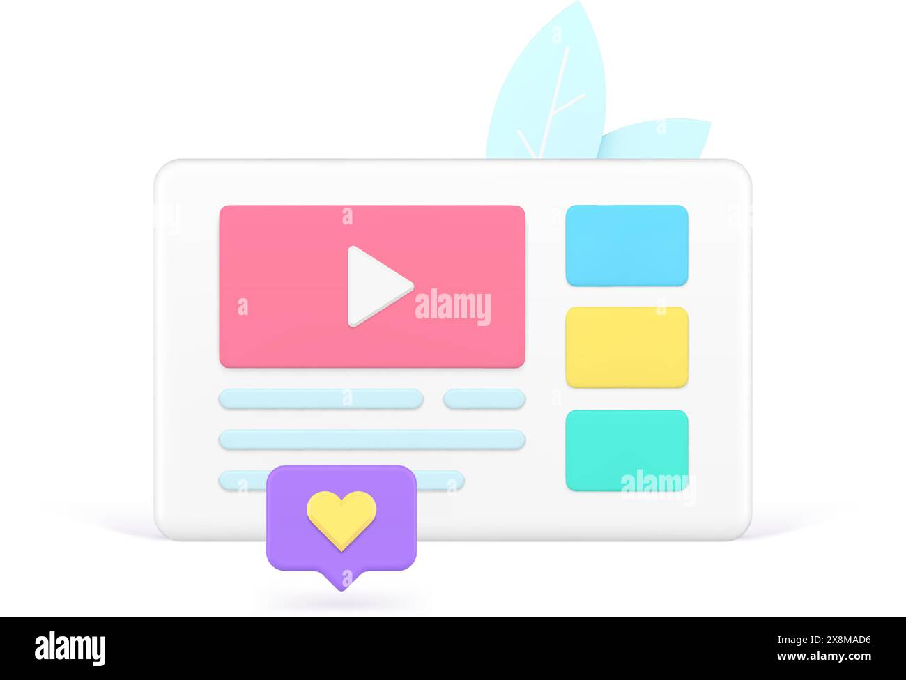 Media content browser video player web entertainment social