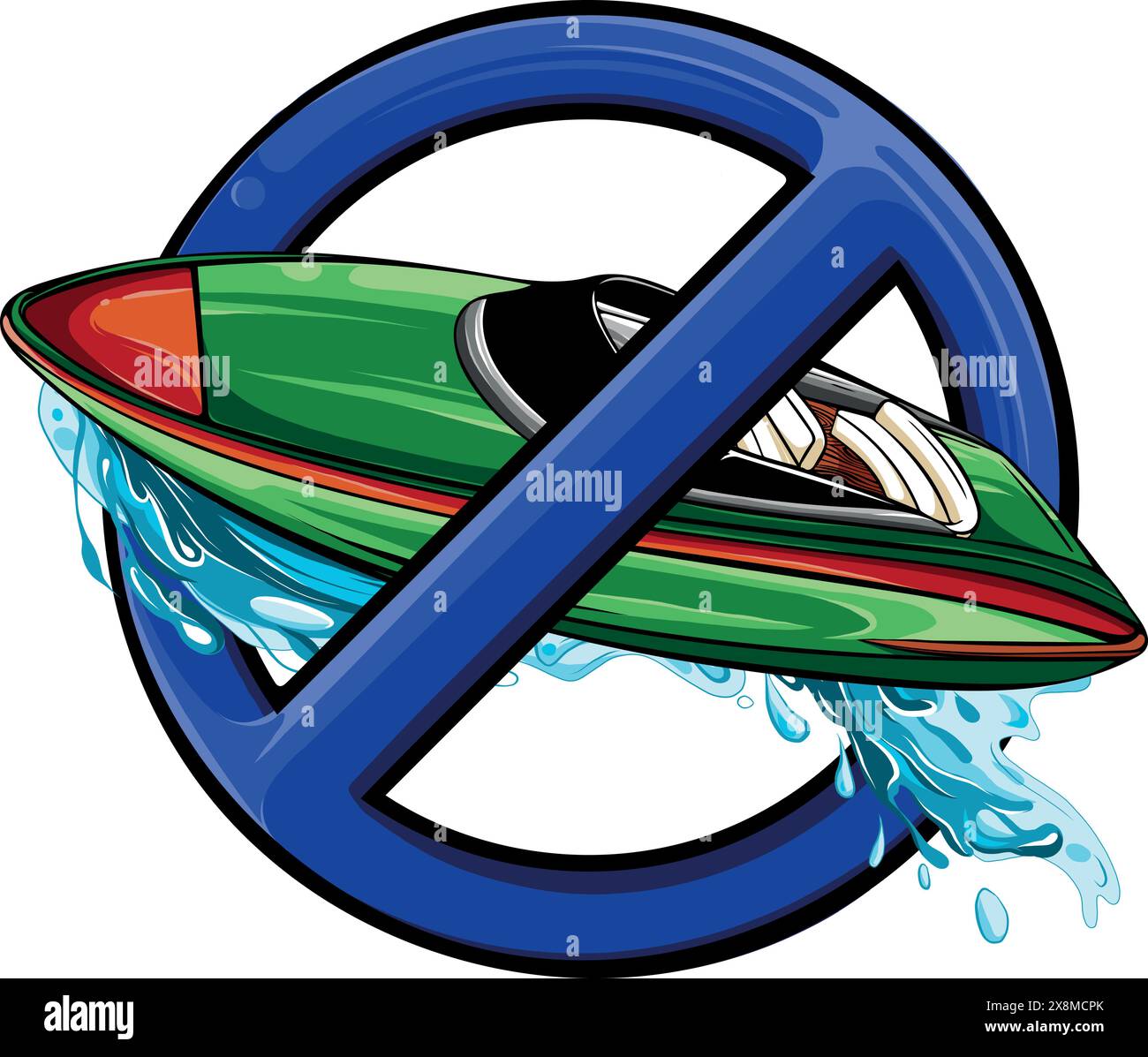 illustration of Speedboat flat vector isolated design Stock Vector ...