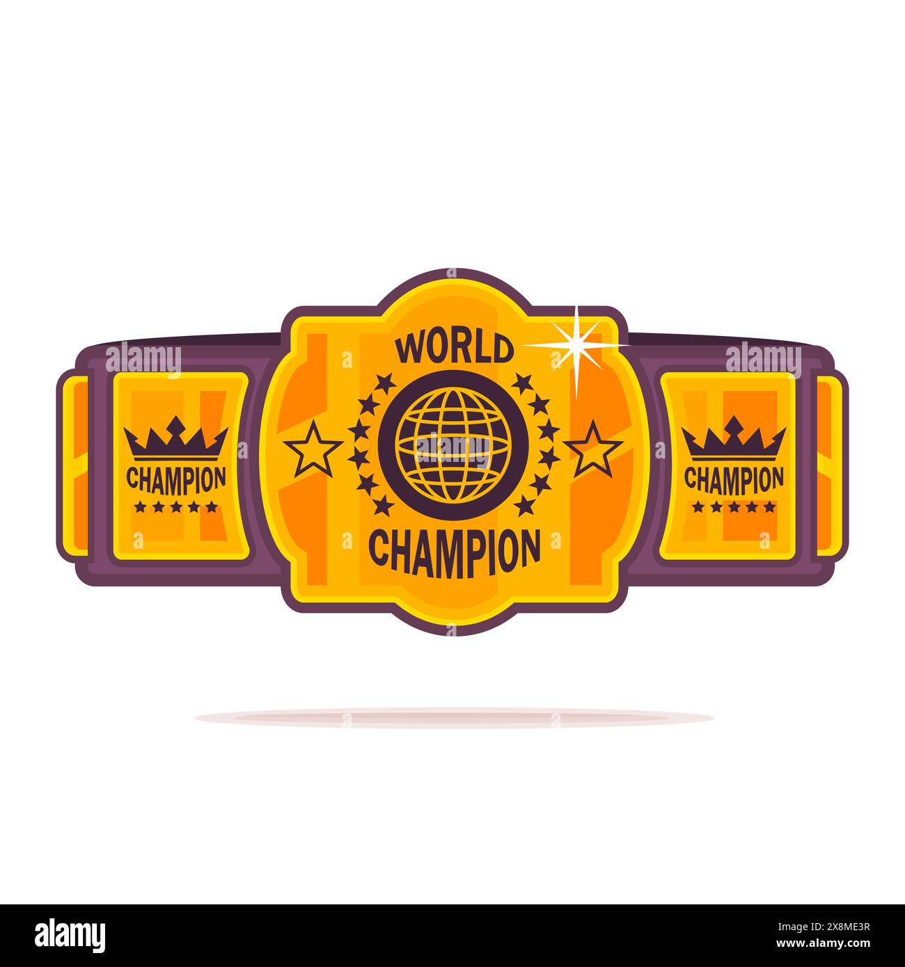 mixed martial arts title champion belt isolated on white background ...