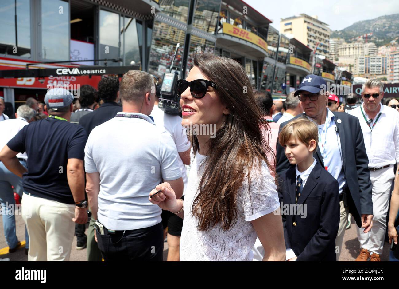 Monaco, France. 26th May, 2024. © PHOTOPQR/NICE MATIN/Jean François Ottonello ; Monaco ; 26/05/2024 ; 81e Grand Prix de Monaco 2024 - Formule 1 - People - Charlotte Casiraghi Monaco GP May 2024 Credit: MAXPPP/Alamy Live News Stock Photo