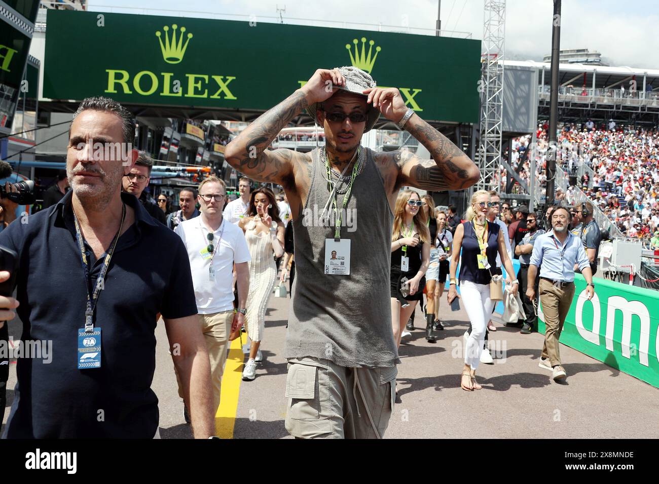 Monaco, France. 26th May, 2024. © PHOTOPQR/NICE MATIN/Jean François Ottonello ; Monaco ; 26/05/2024 ; 81e Grand Prix de Monaco 2024 - Formule 1 - People - Kyle Kuzma, basketteur NBA Monaco GP May 2024 Credit: MAXPPP/Alamy Live News Stock Photo