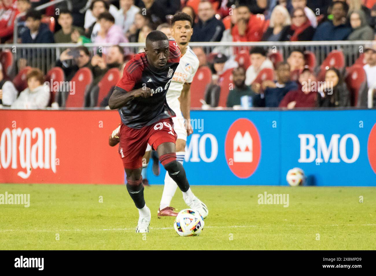 Prince Owusu of Toronto seen in action during the MLS game between