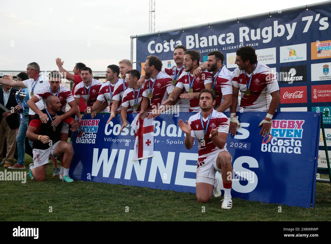 Lcc Rugby Villajoyosa, Spain. May 26, 2024. The Georgia male rugby team were the ...