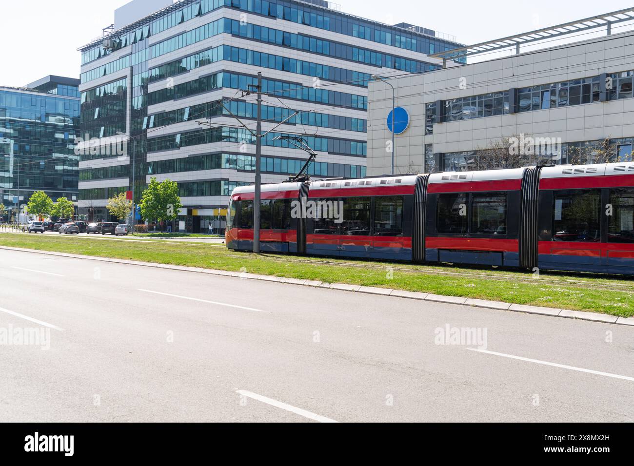 Bus train tram stop hi-res stock photography and images - Alamy