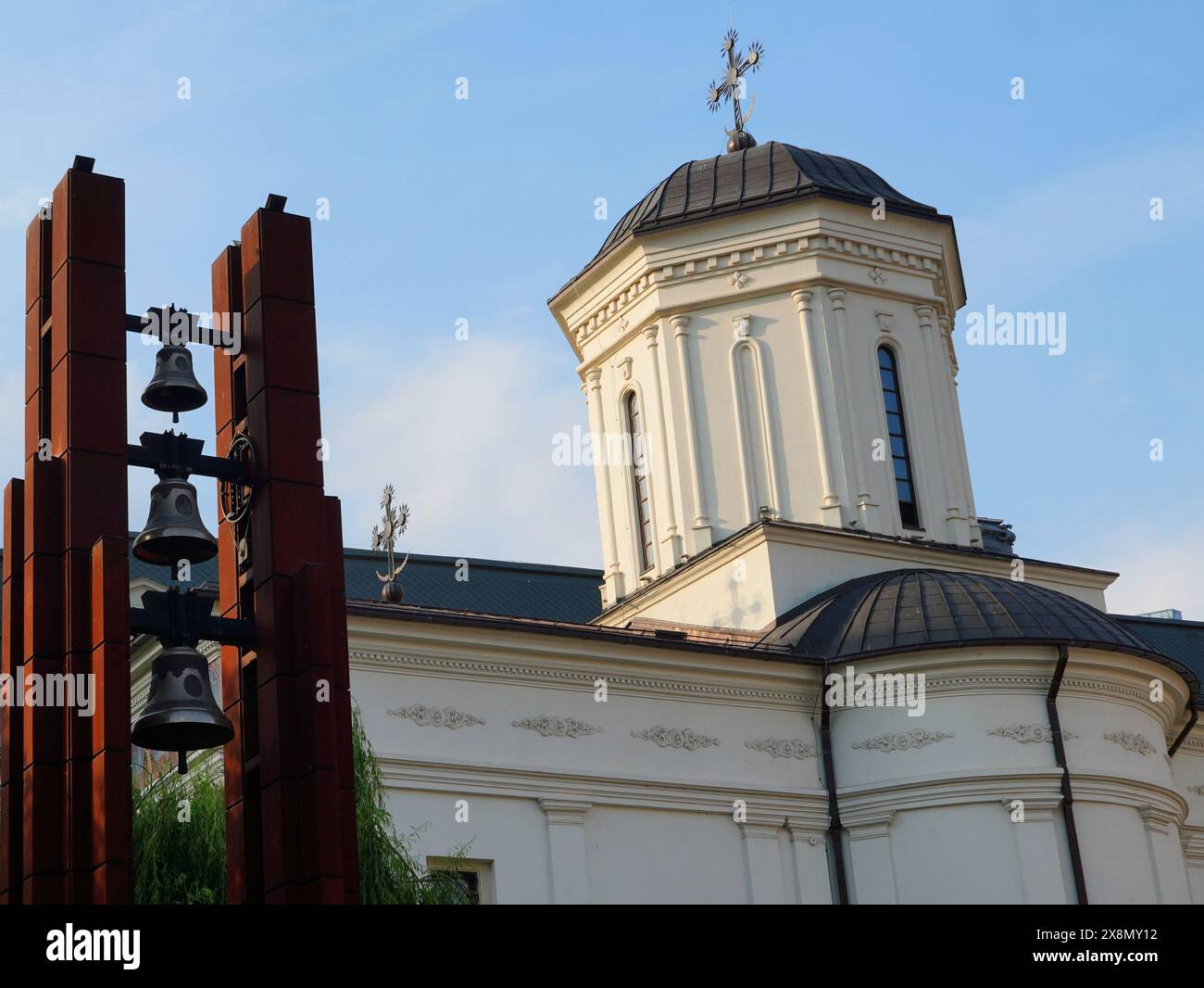 St Dumitru (Sfantul Dumitru-Posta) Christian Orthodox church in old center of Bucharest Stock Photo