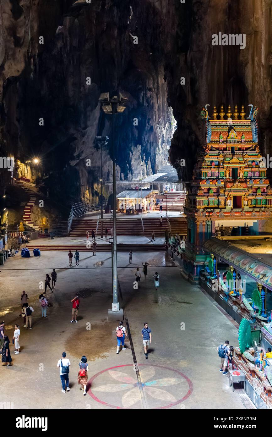 Sunlight streaming through the open roof of the cavernous Hindu temples ...