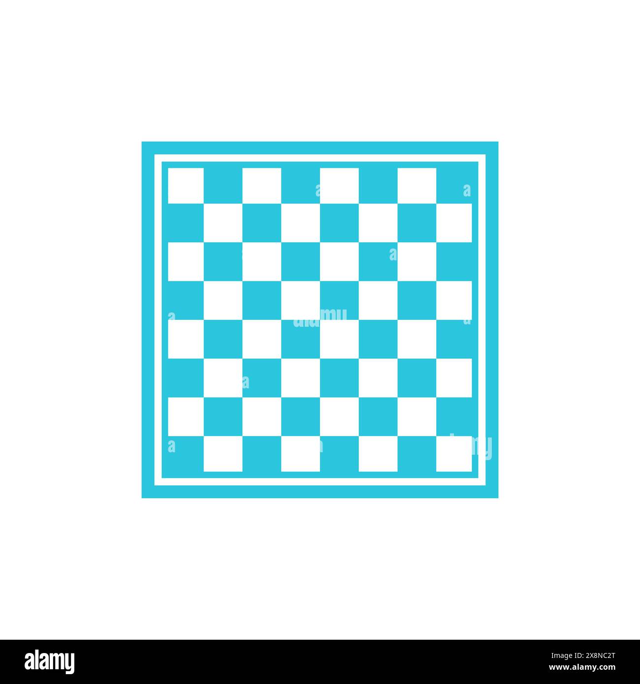 Chessboard icon. Isolated on white background. From blue icon set Stock Vector