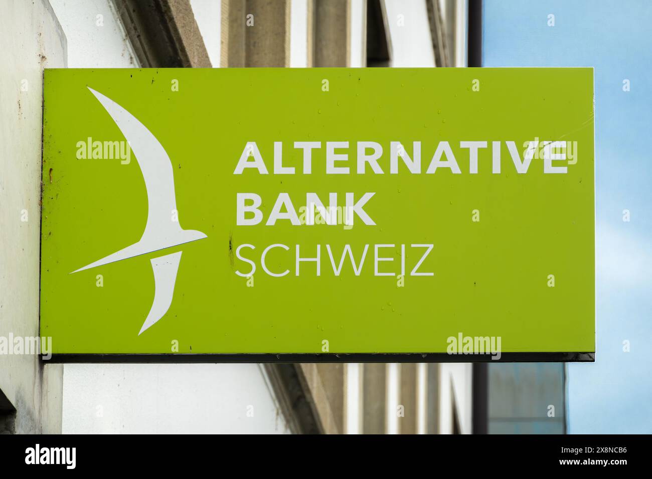 Olten, Switzerland - May 25, 2024: The Alternative Bank Schweiz with its seat in Olten is a Swiss credit institution whose aim is to promote ecologica Stock Photo