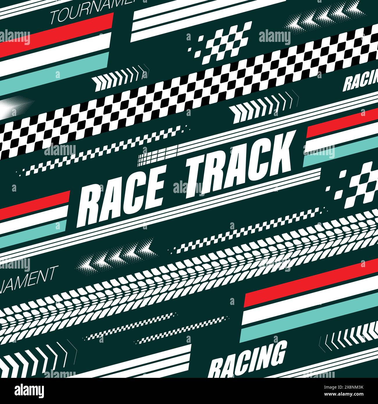 Sport flags lines black poster Stock Vector