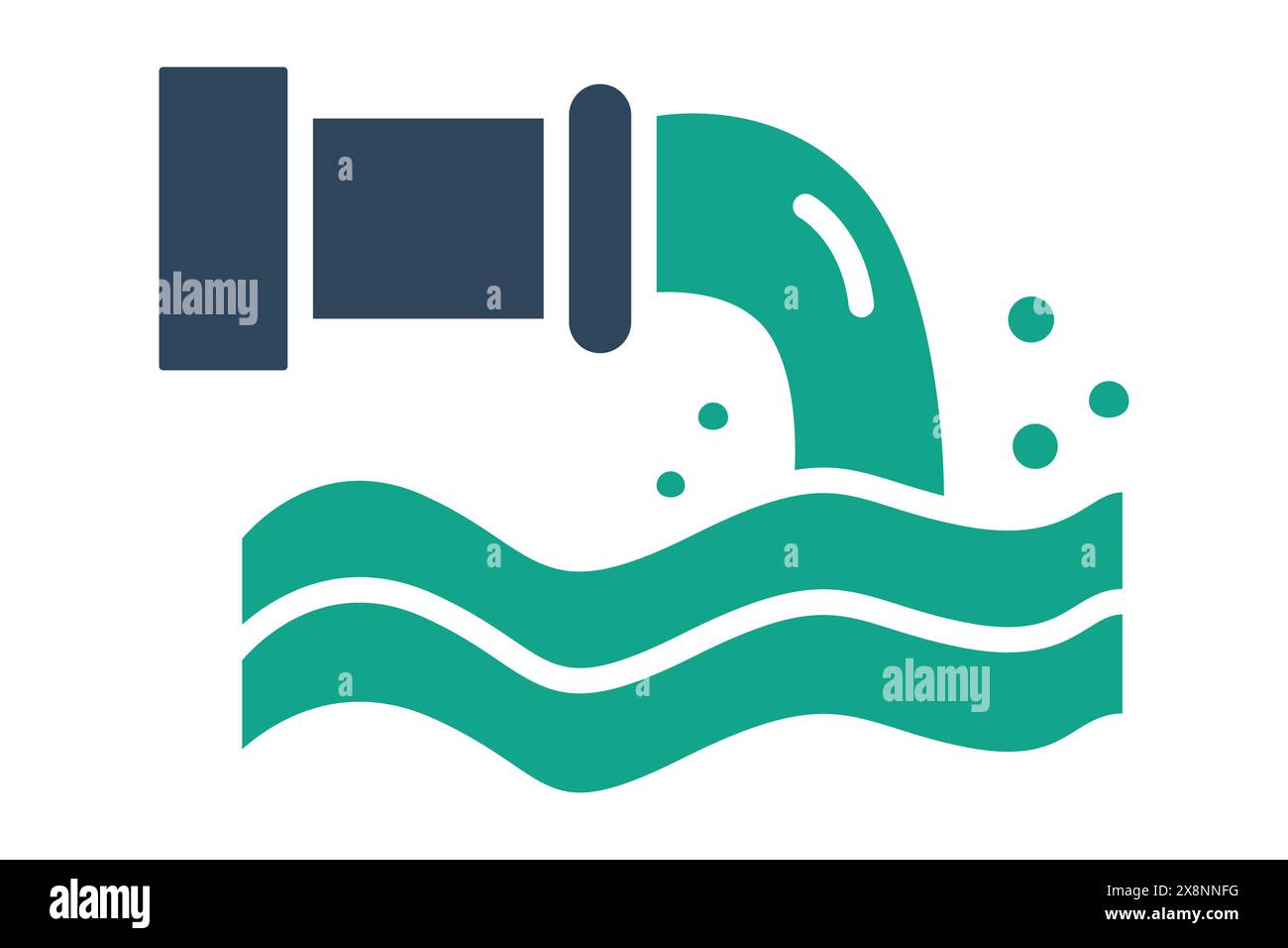 Sewer icon. icon related to utilities. solid icon style. utilities elements vector illustration Stock Vector