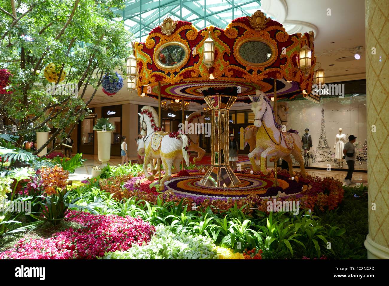 Las Vegas, Nevada, USA 15th May 2024 Carousel in Gardens at Wynn Hotel ...