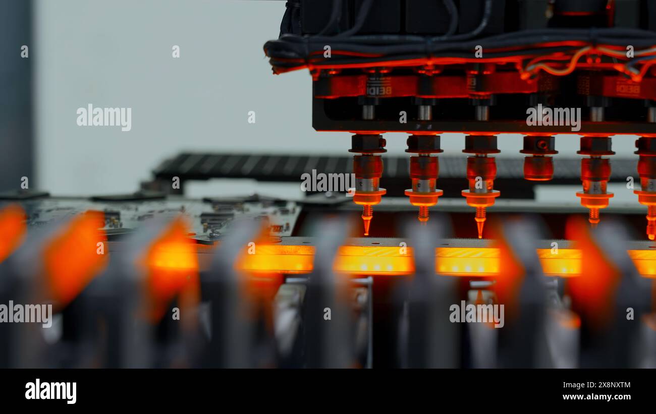 Needles on automatic equipment diagnose and test chips and processors ...