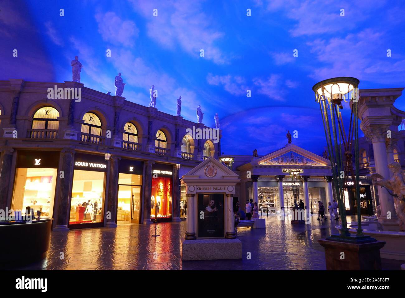 Las Vegas Nevada USA 15th May 2024 Louis Vuitton and Balenciaga in Forum Shops at CaesarOs Palace Hotel Casino on Las Vegas Blvd Las Vegas Strip on May 15 2024 in