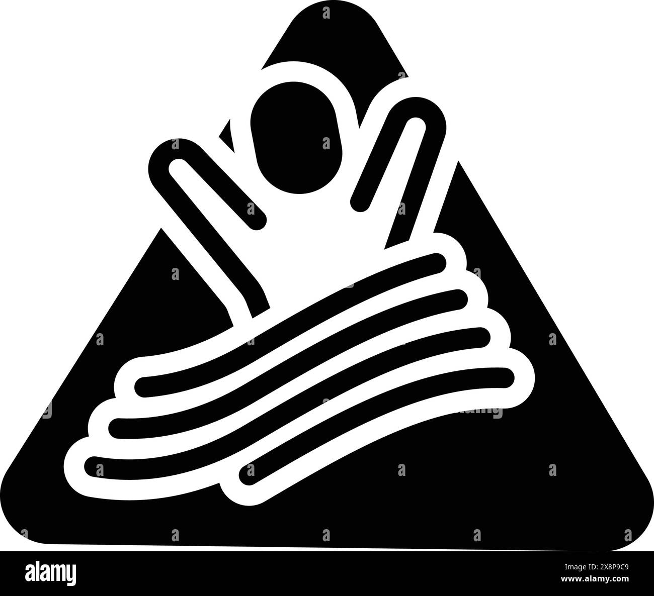 Caution warning sign drowning Black and White Stock Photos & Images - Alamy