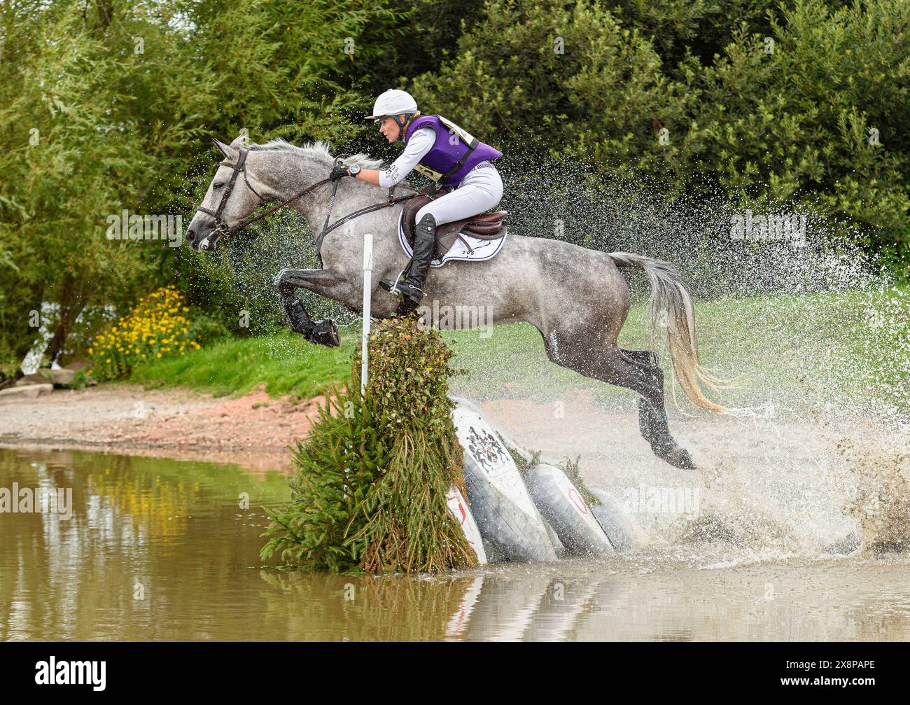 Georgie Campbell and DARCY DE LA ROSE (3*L) - Hartpury International Horse Trials, Saturday 14 August 2021 © 2021 Nico Morgan. All Rights Reserved Stock Photo