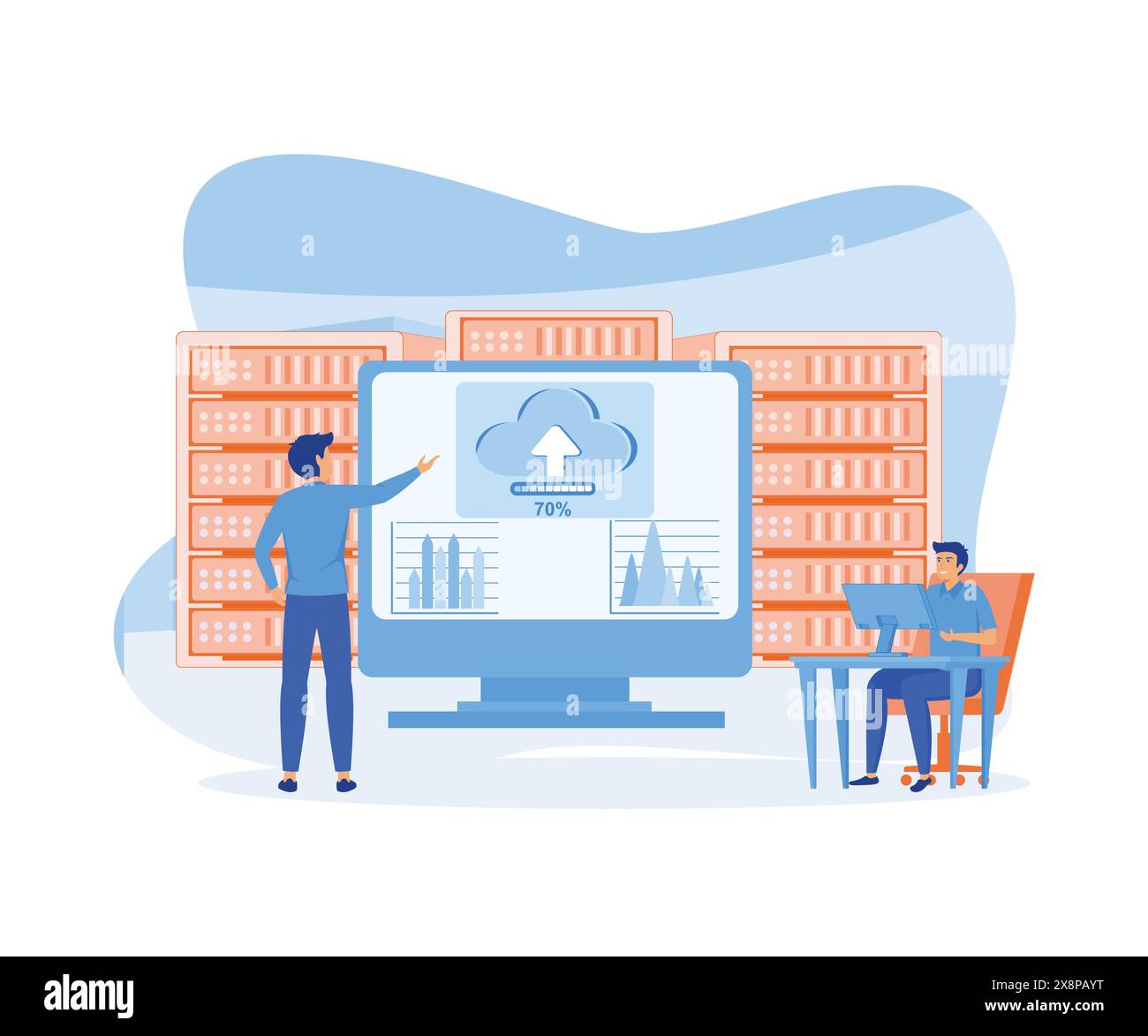 Server working process server rack hi-res stock photography and images ...