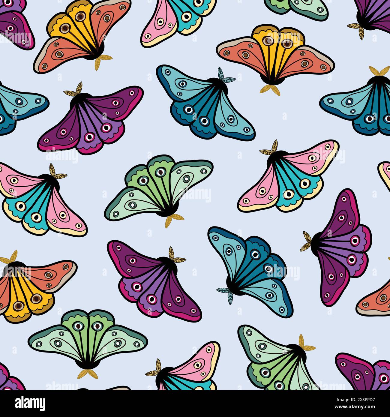 Moth Colorful Patterns Ornate moths hi-res stock photography and images - Alamy