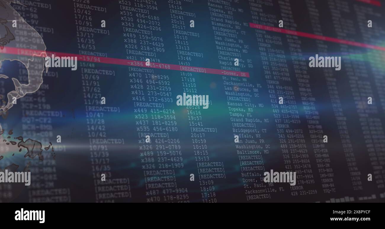 Global data screen hi-res stock photography and images - Alamy