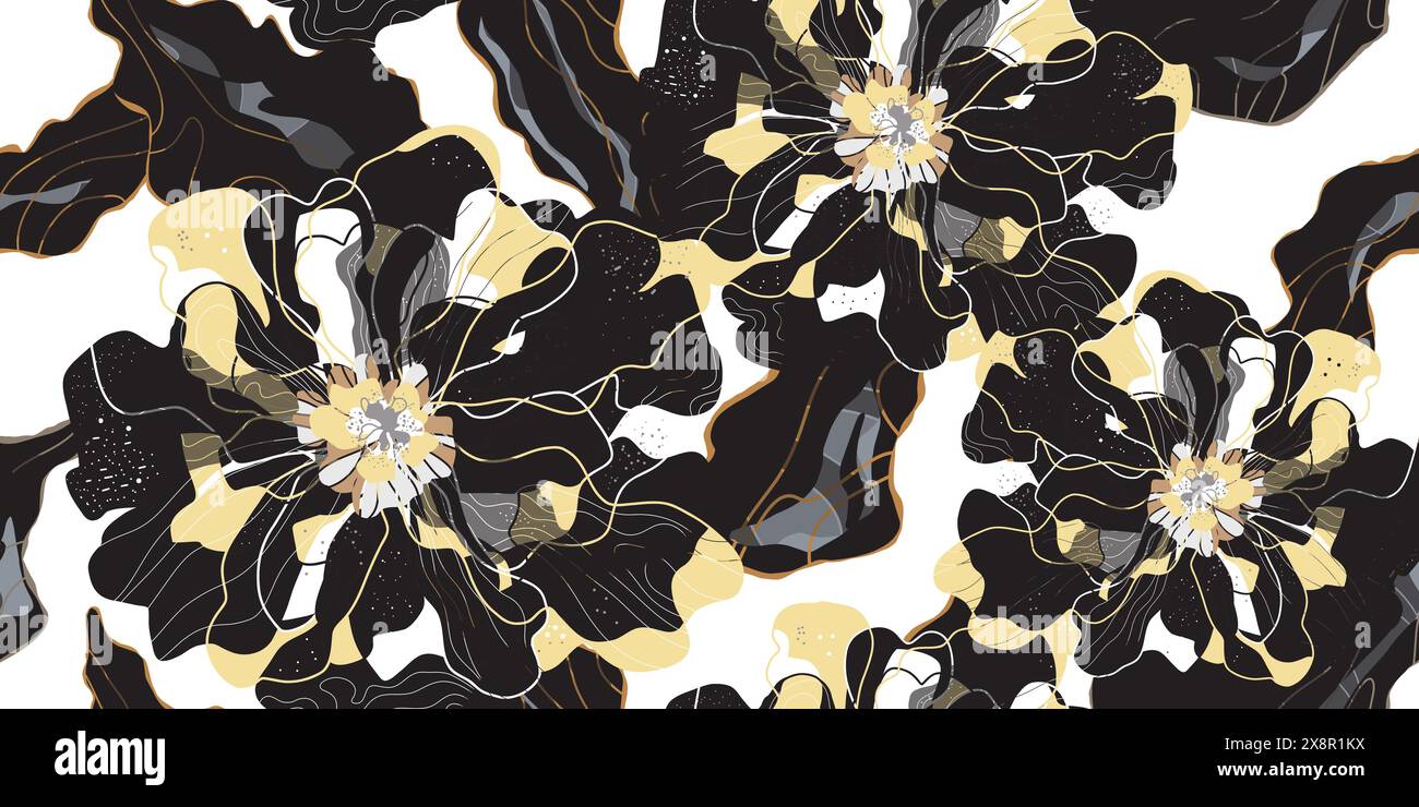 Vector seamless overlapping pattern Stock Vector Image & Art - Alamy