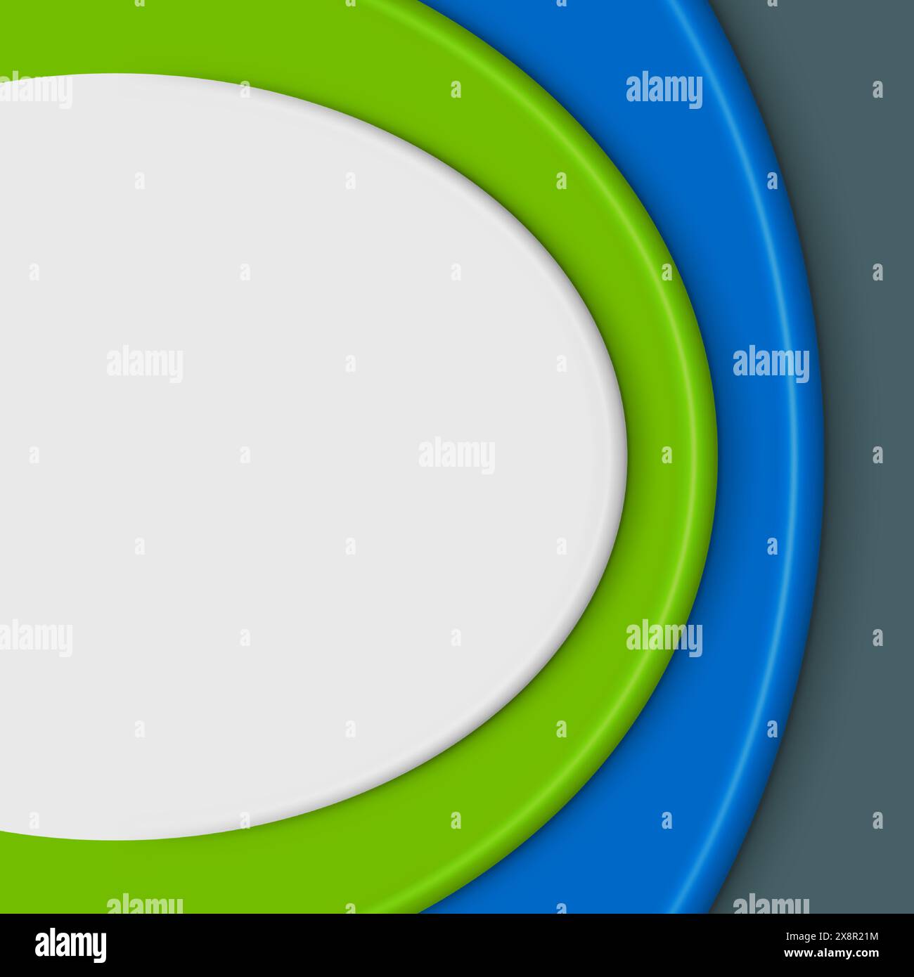 An abstract background featuring a green and blue circle with a white ...