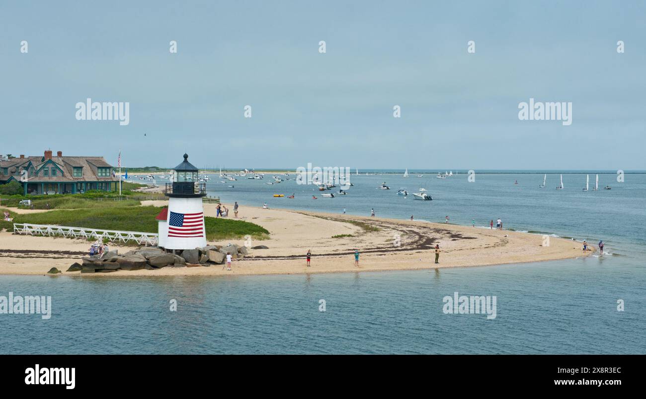 Brant Point Lighthouse. Nantucket Island, Massachesetts, United States ...