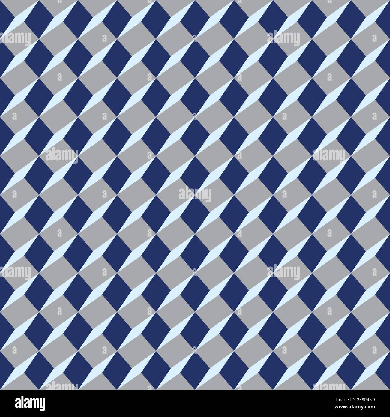 Geometric Seamless Pattern Design, Cube Background Stock Vector