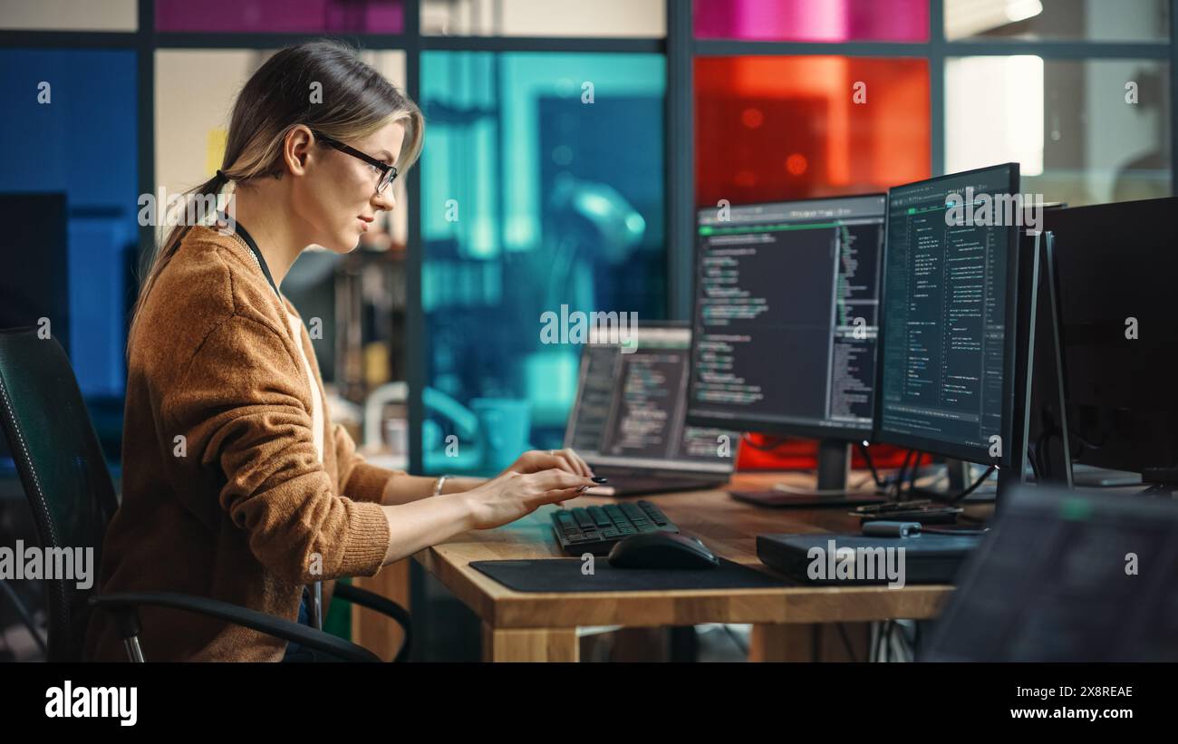 Desktop Computer With Two Monitors