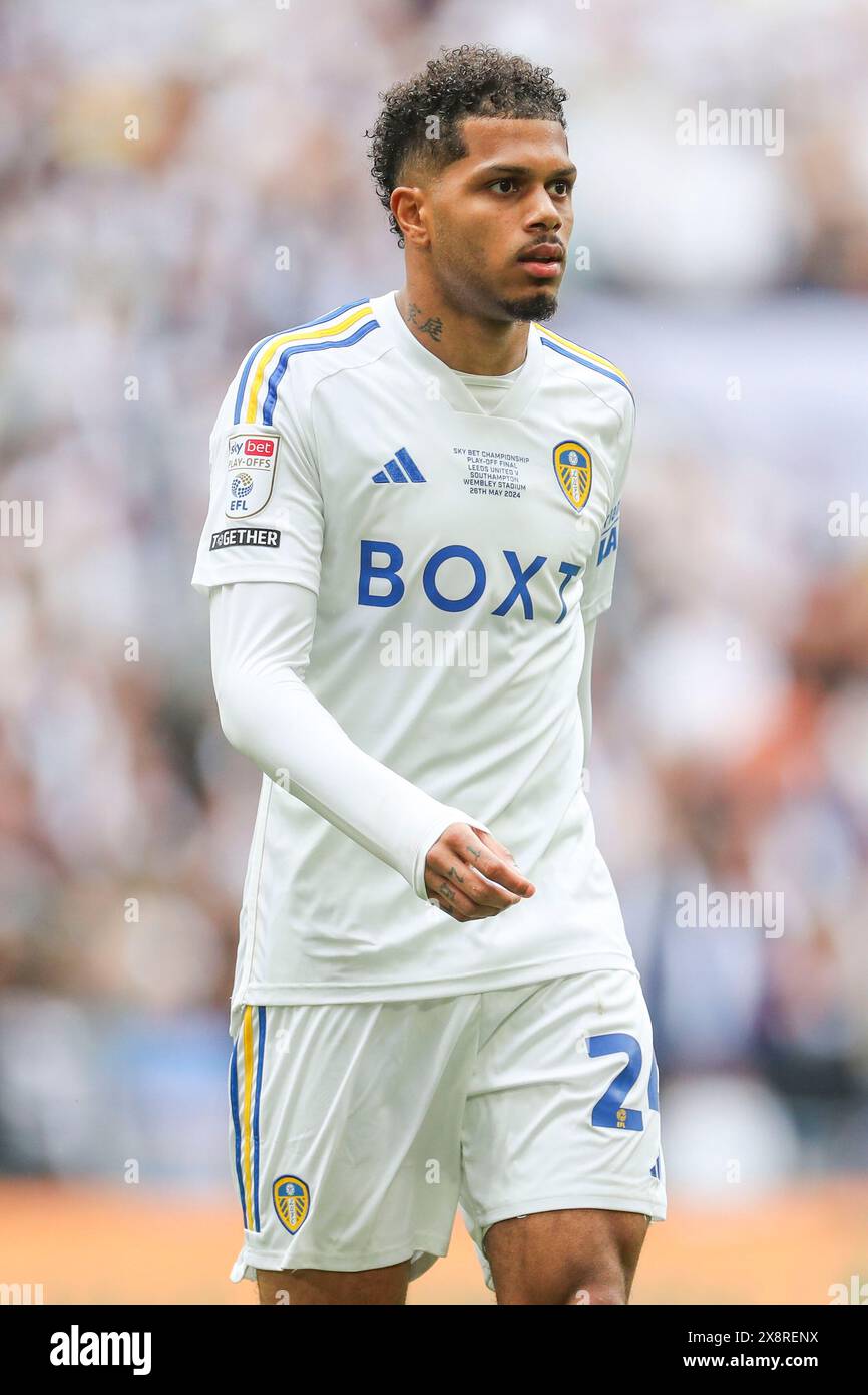 Leeds United forward Rutter (24) during the Leeds United FC v