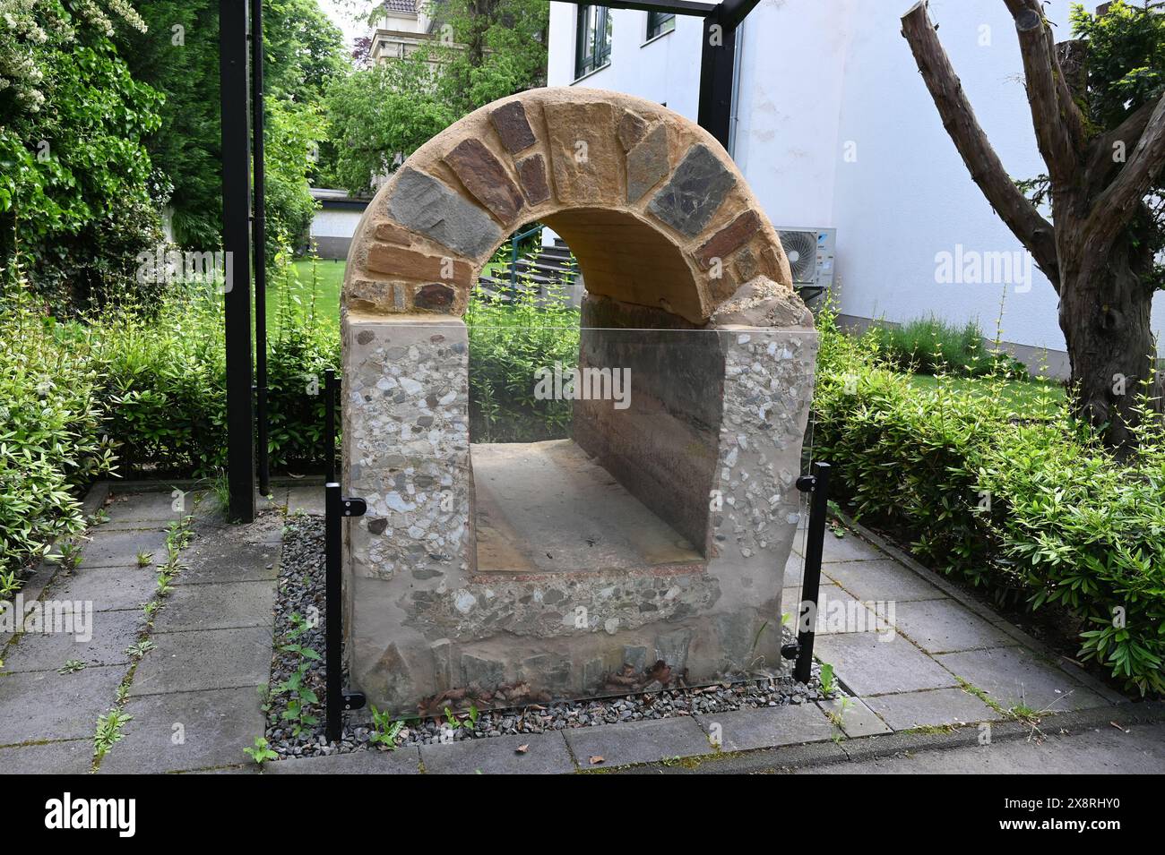 Shell Rome Pipeline Cologne, Germany. 20th May, 2024. Part of the restored Roman Eifel ...