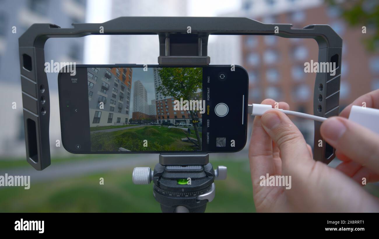 Action camera recording external hi-res stock photography and images ...