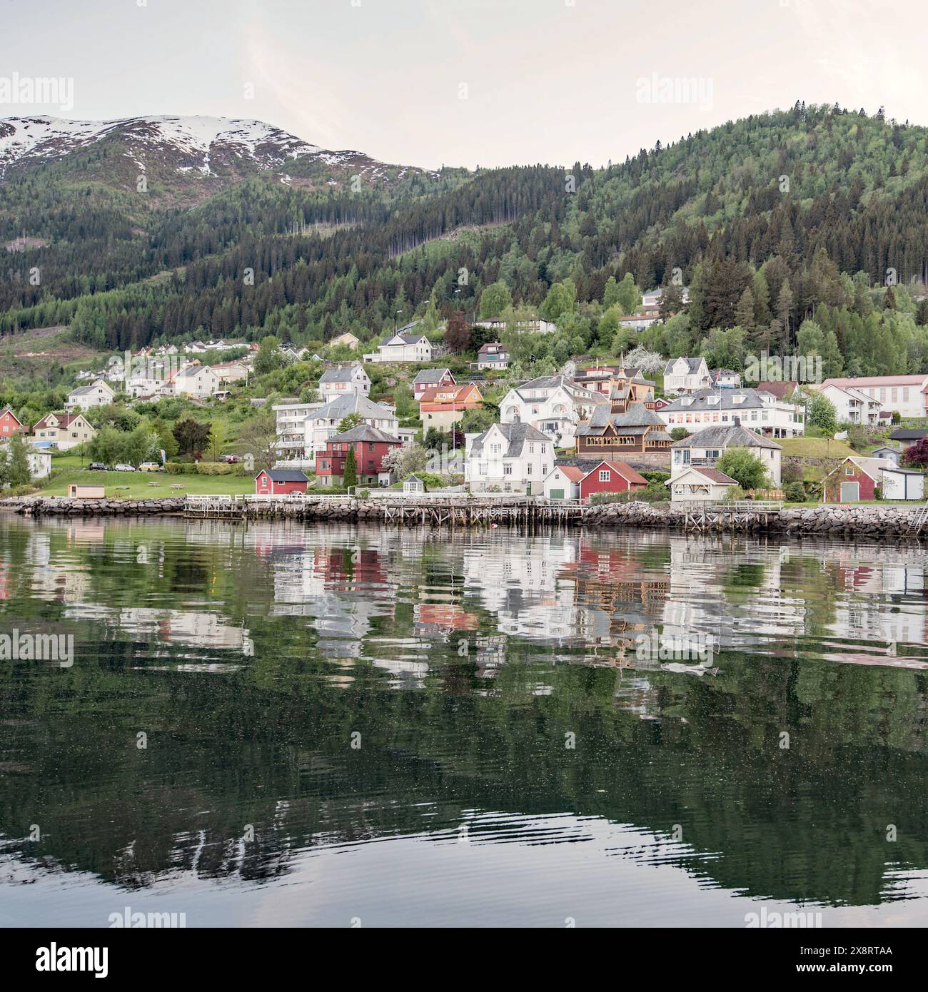 Villas in Swiss style & dragon-style alongside SogneFjorden, the ...