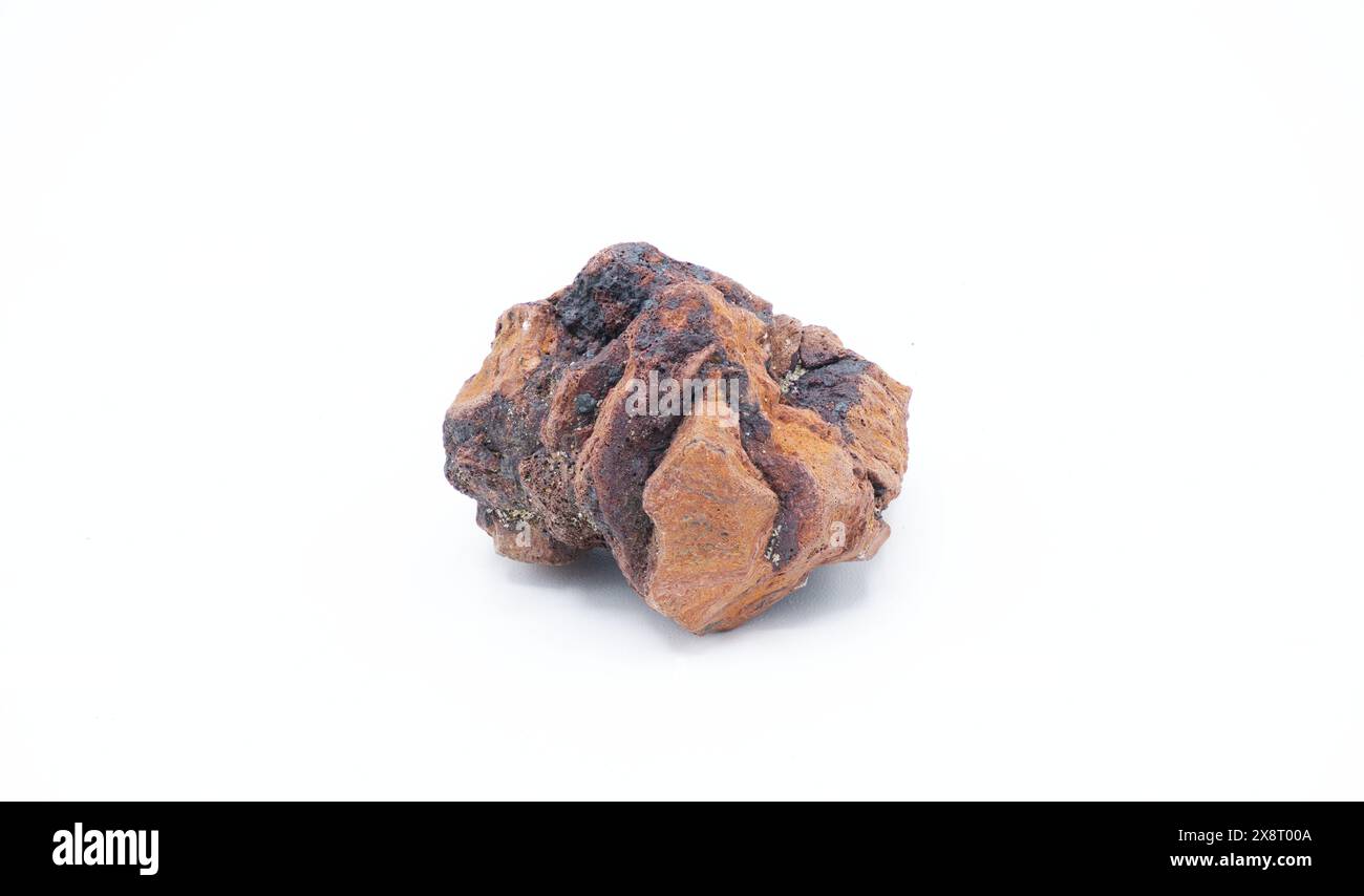 red and black porous volcanic rock called scoria, an igneous formation ...