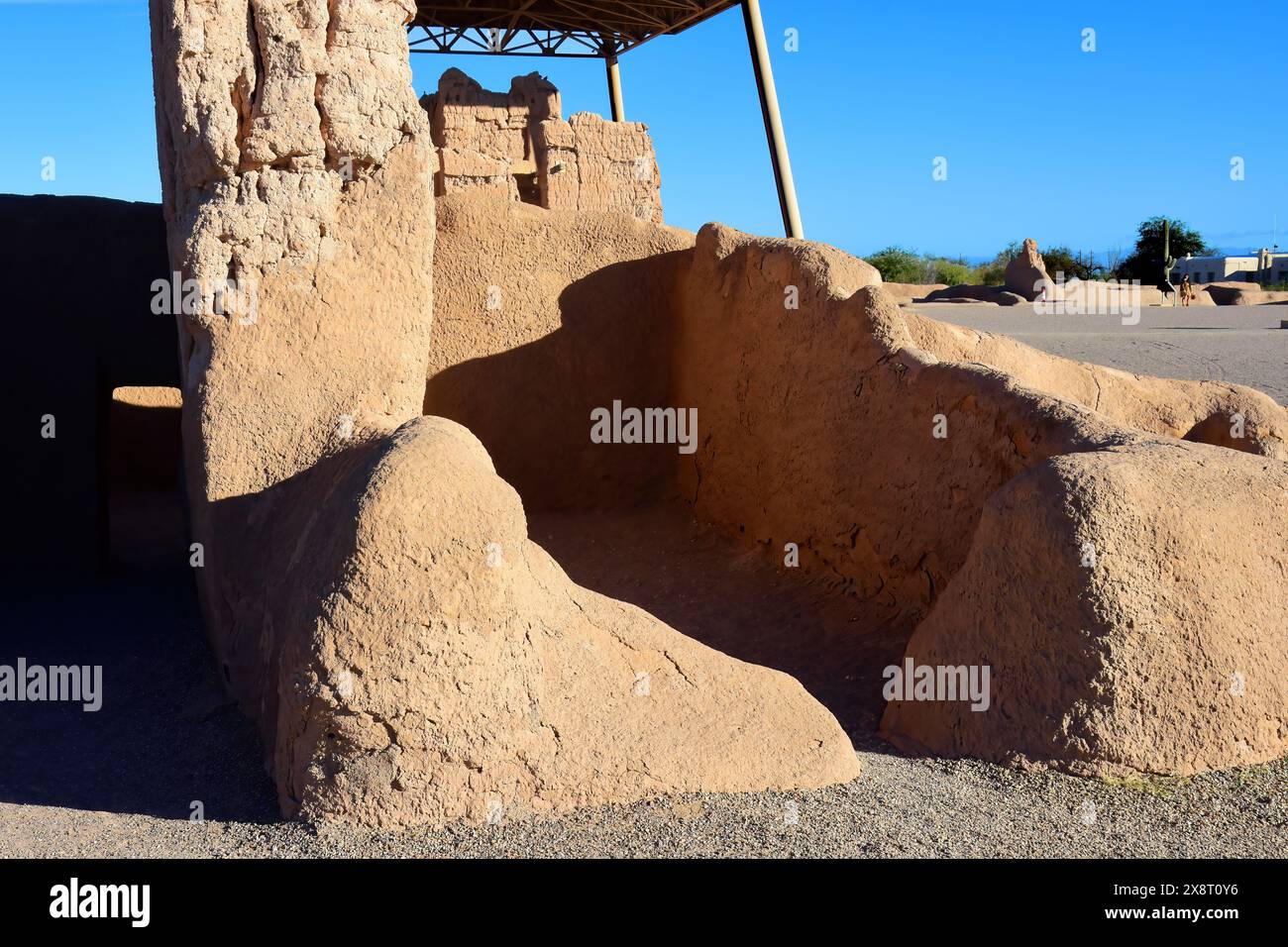 Ancient Casa Grande Ruins National Monument of the Pre-columbian ...