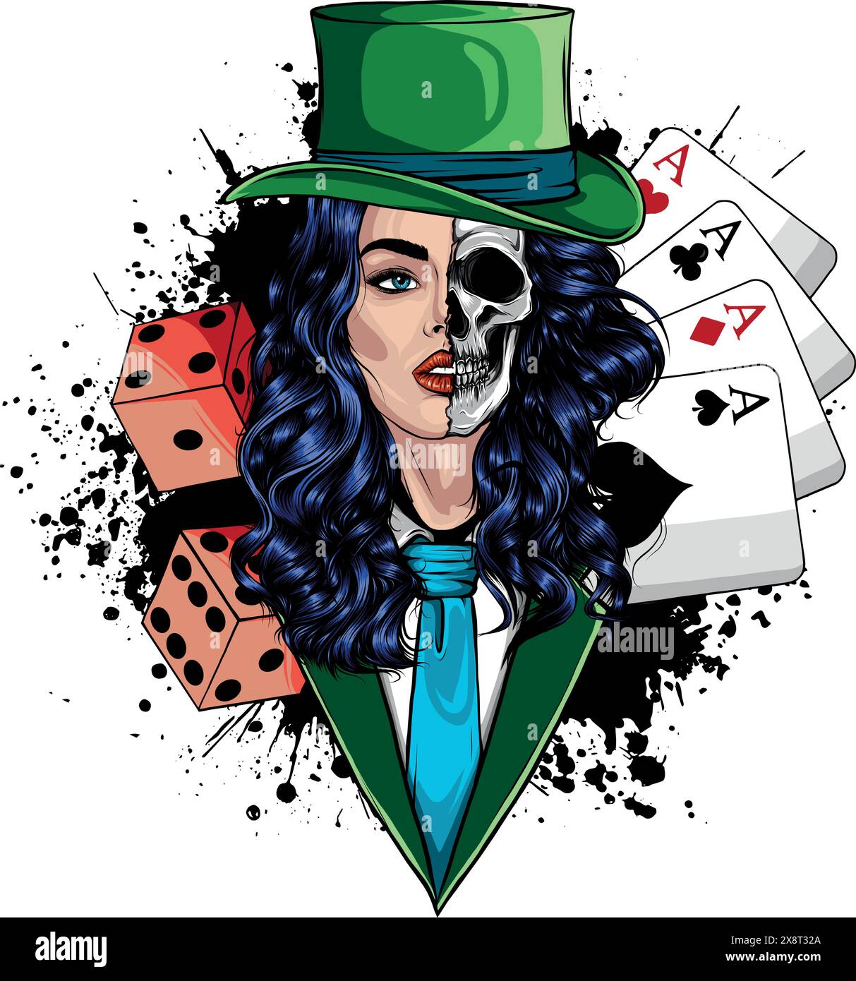 draw-of-dead-girl-vector-illustration-design-stock-vector-image-art