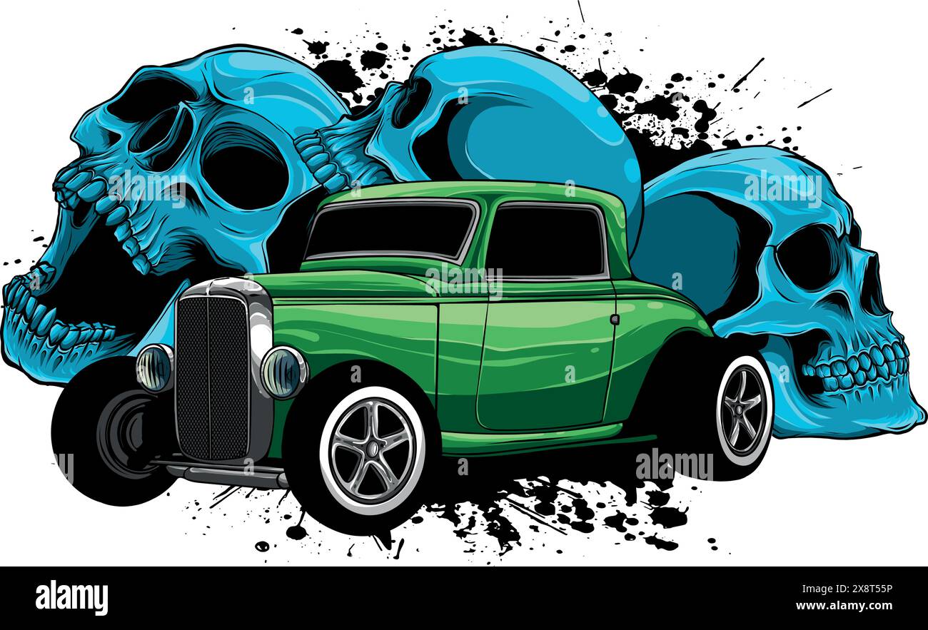 draw of hot rod car vector illustration design Stock Vector Image & Art ...