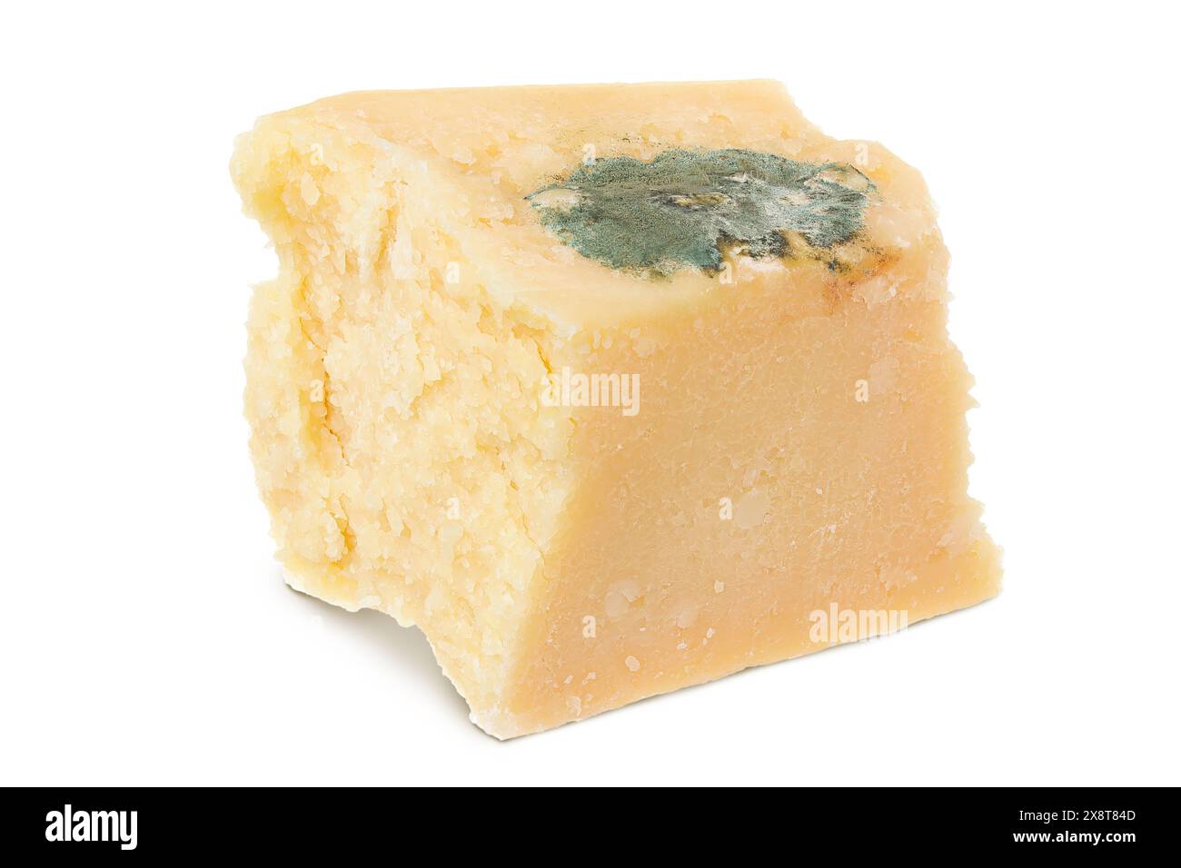moldy parmesan cheese isolated on white background Stock Photo Alamy