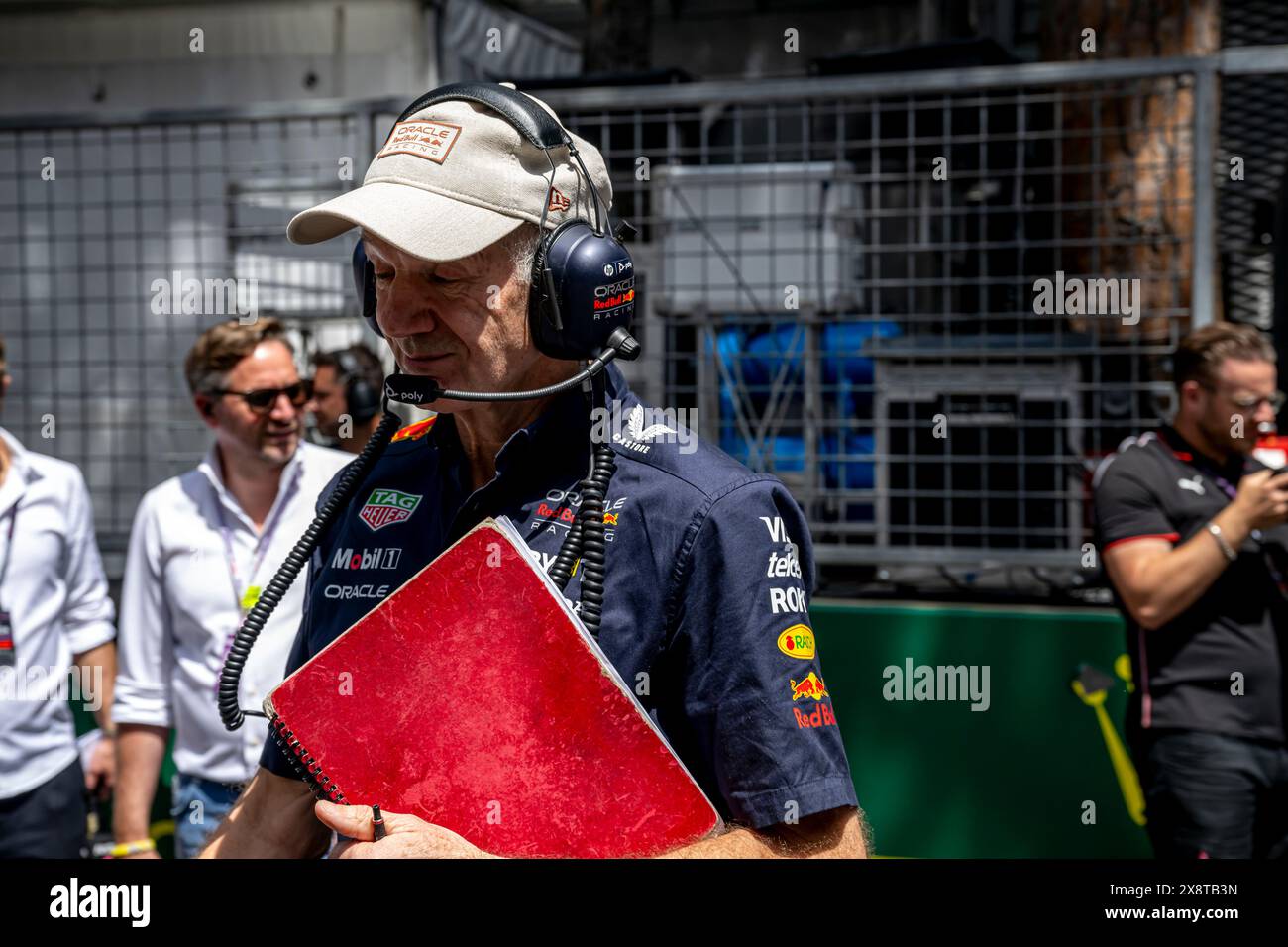 Monte Carlo, Monaco, 27th May 2024, Adrian Newey, Chief Technical Officer of the Red Bull Racing team attending race day, round 08 of the 2024 Formula 1 championship. Credit: Michael Potts/Alamy Live News Stock Photo