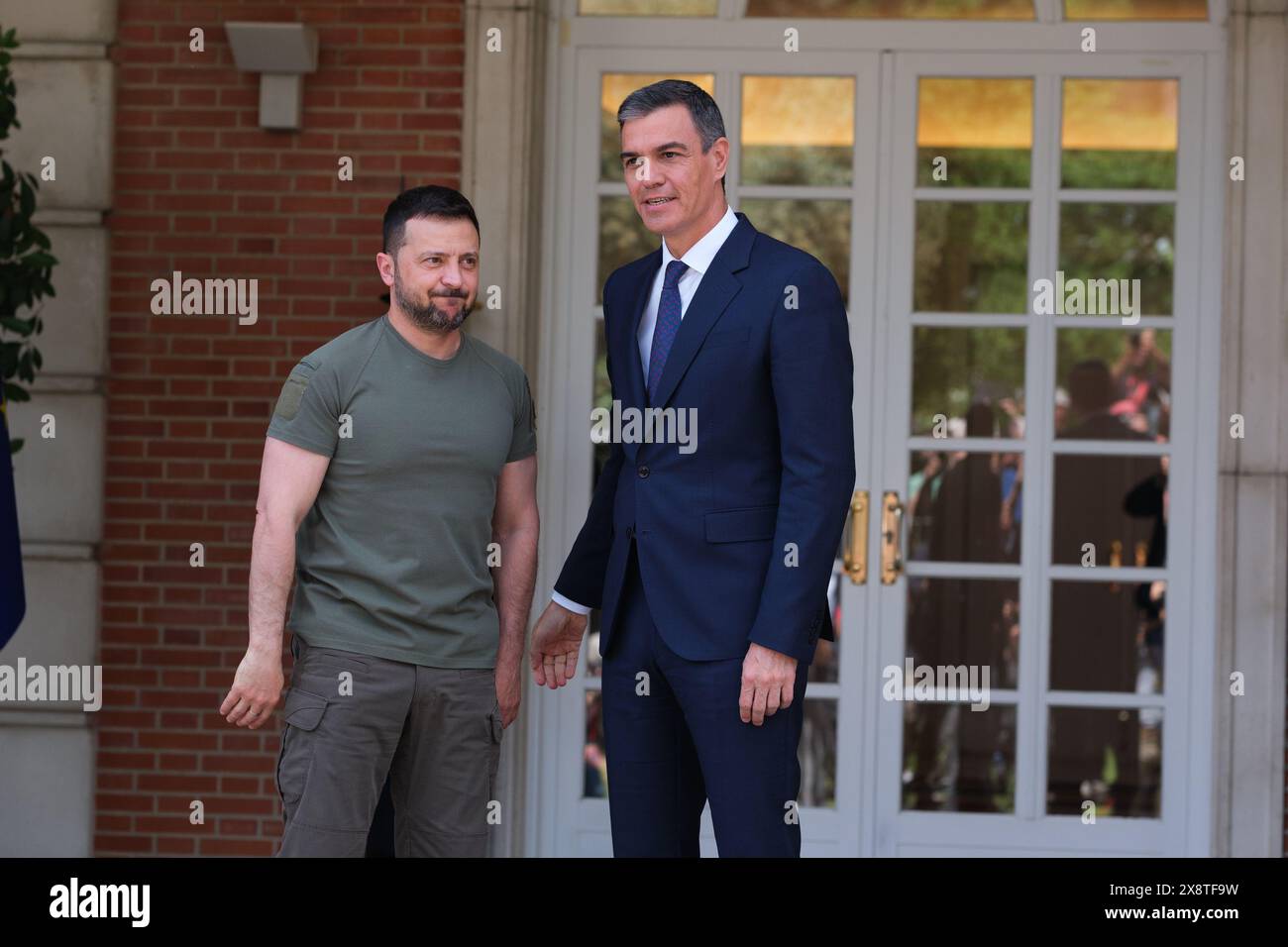 Madrid, Spain. 27th May, 2024. Prime Minister Pedro Sanchez receives