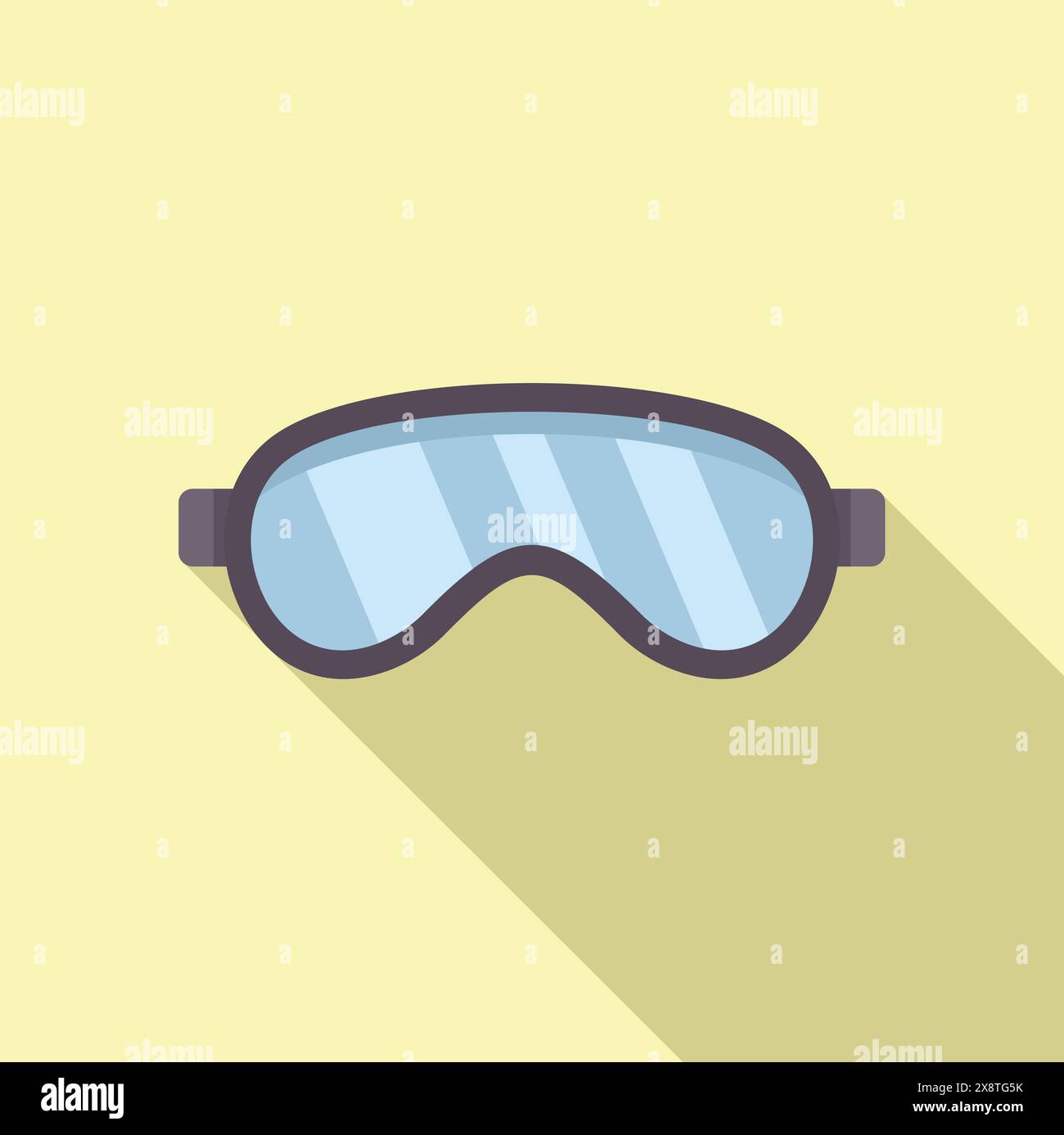 Goggles Vector File Flat design vector illustration of protective safety goggles with ...