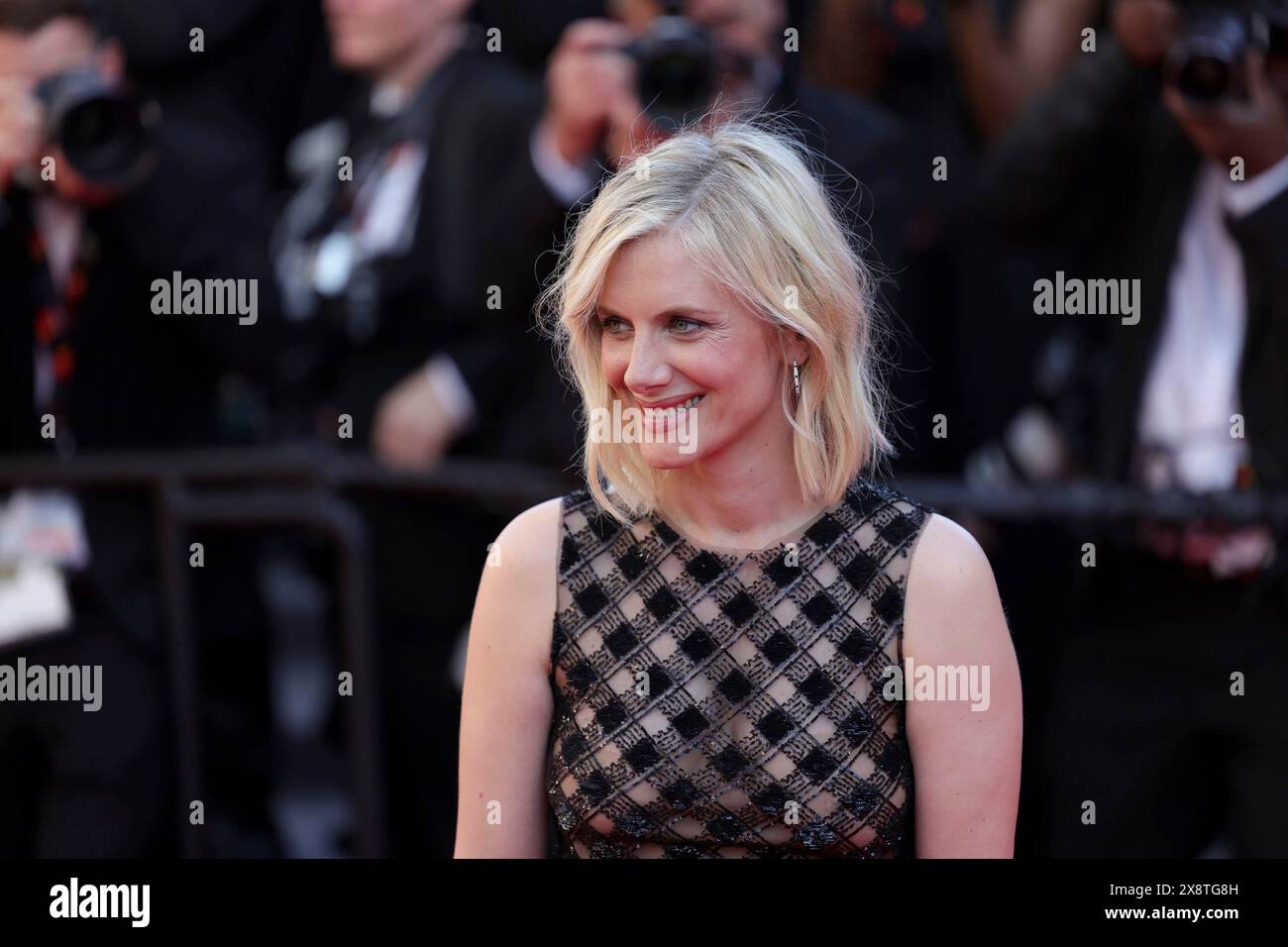 Cannes, France, 25.5.2024: Melanie Laurent at the closing ceremony on the red carpet of the Palais des Festivals during the 77th Cannes International Stock Photo