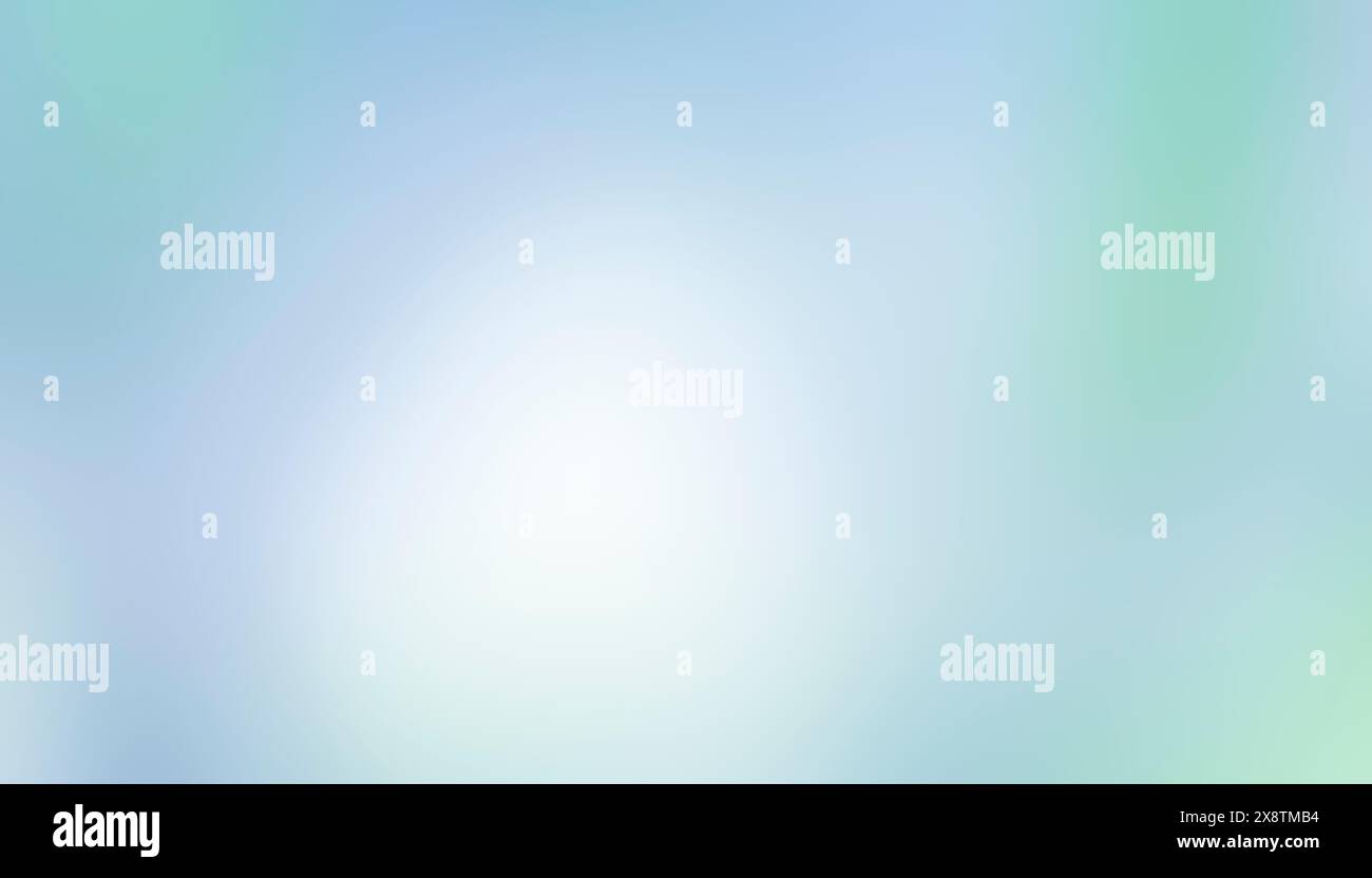 Light green blue soft abstract background with smooth color gradient Stock Photo