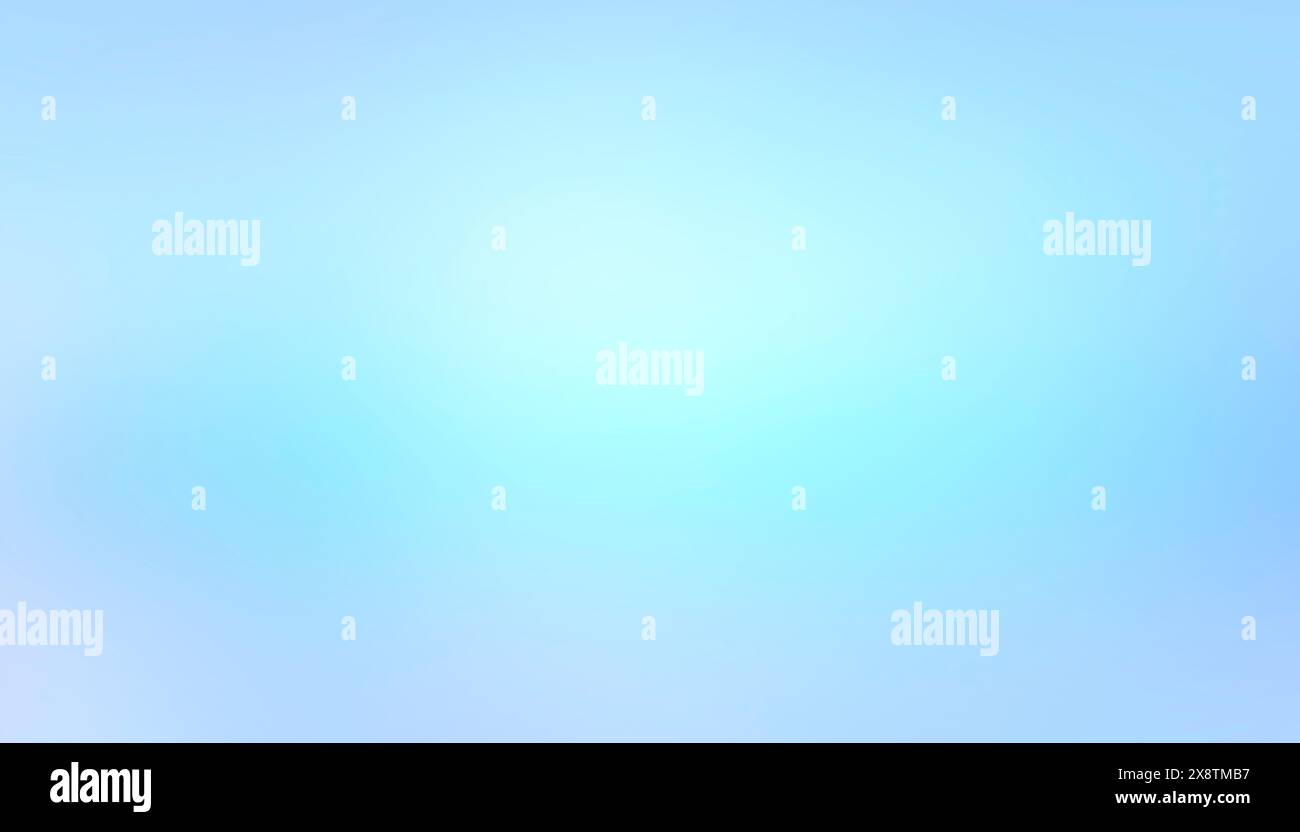 Bright light blue matte abstract background, color gradient Stock Photo