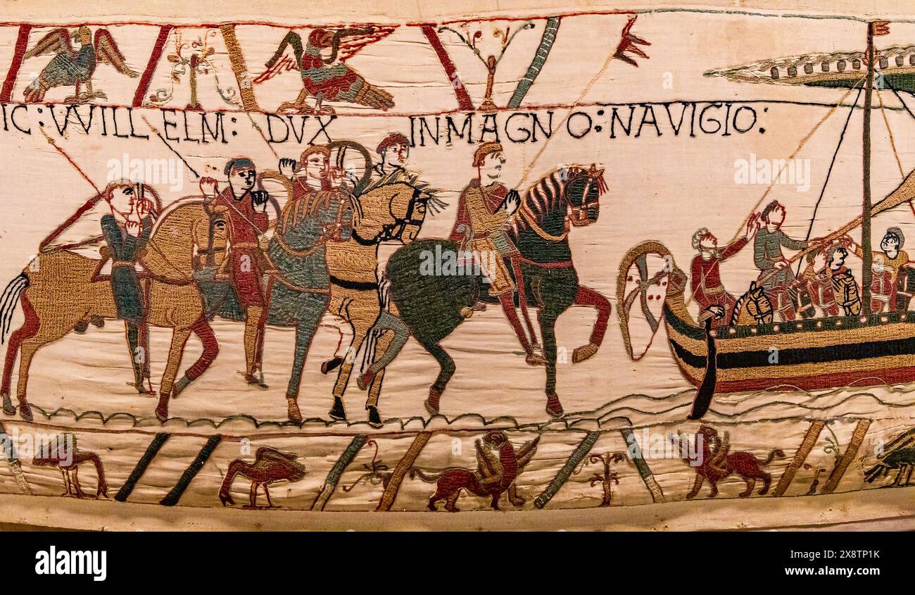 Battle of hastings tapestry hi-res stock photography and images - Alamy