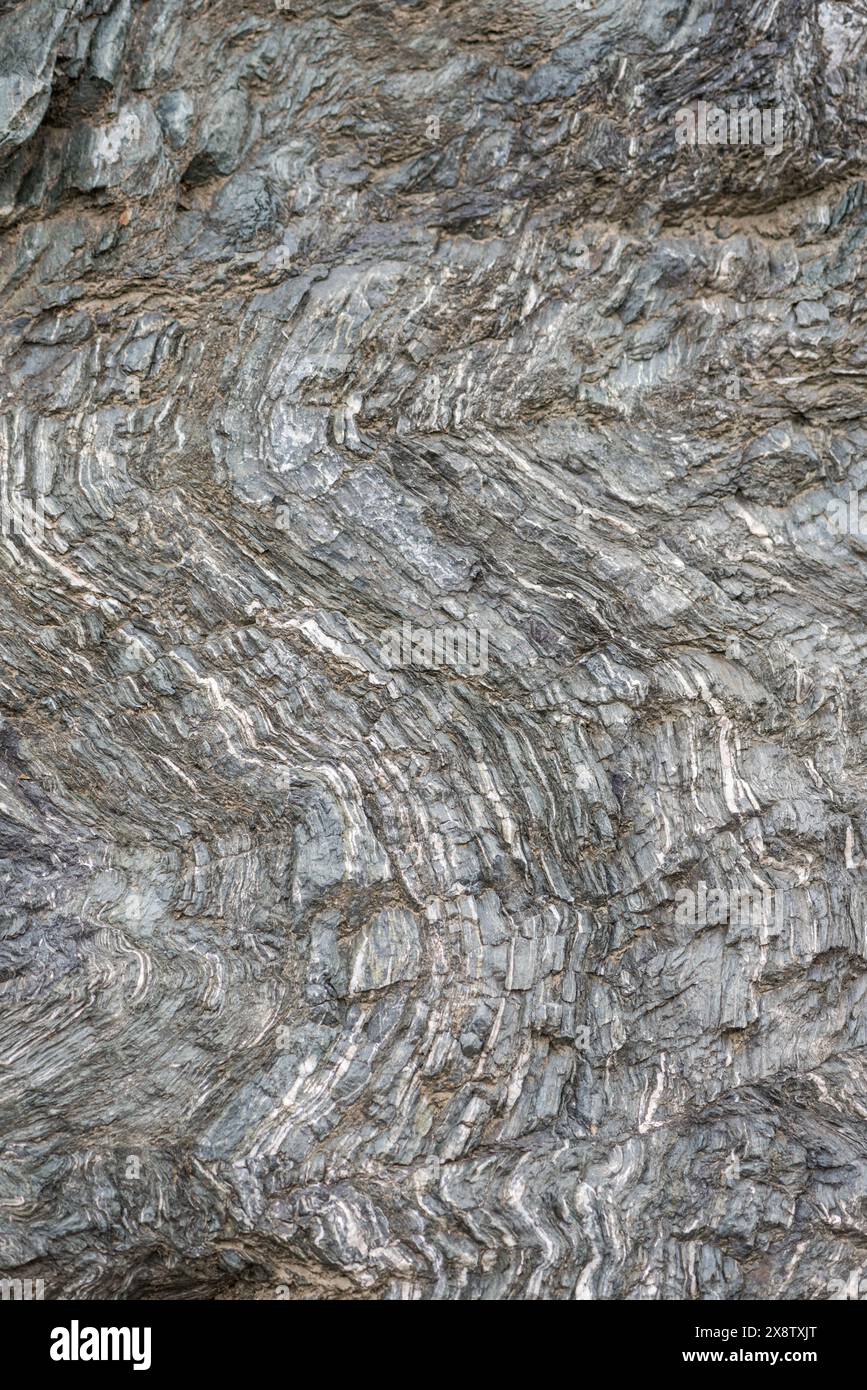 Metamorphic Rocks Pattern Pattern in metamorphic rocks in SW Turkiye near Datca Stock Photo - Alamy