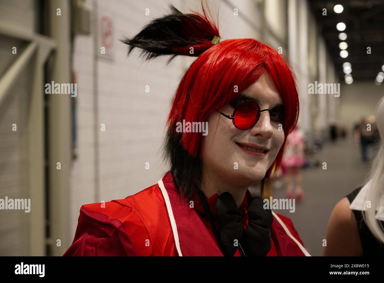 A cosplayer at Comic Con London Stock Photo