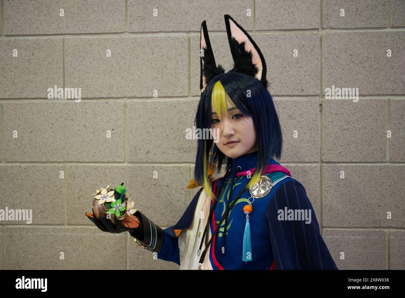 A female Cosplayer at MCM Comic Con in London Stock Photo